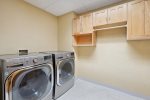 Convenient washer and dryer for your stay 